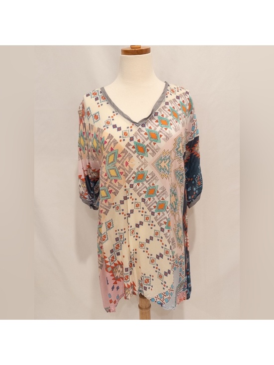 Johnny Was Tops - Johnny Was Southwest Style Top -size Large EUC